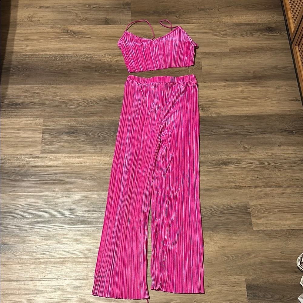 Vibrant Pink Two-Piece Set